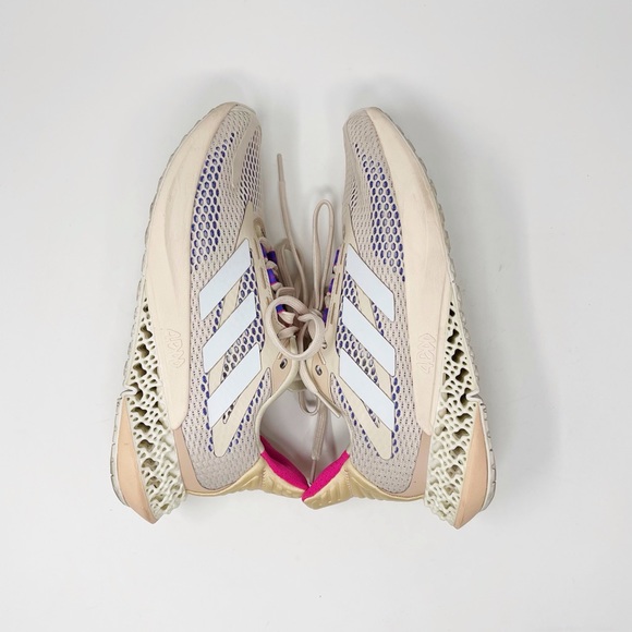 Adidas 4DFWD Pulse Running Shoes Ivory Mesh Lace Up Lightweight Sneakers Sz 6.5 - Picture 7 of 10